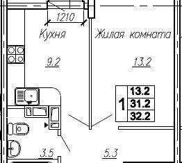 Продается однокомнатная квартира, 32.2 м2, Ростов-на-Дону, улица Нансена, 83к2, ЖК Скай Парк