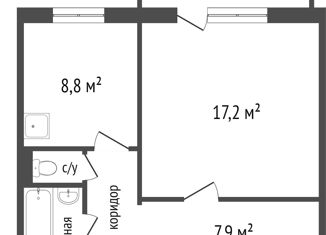 Продажа 1-ком. квартиры, 40.7 м2, Красноярск, улица Кравченко, 8, Октябрьский район