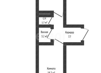 Продается 1-комнатная квартира, 44.7 м2, Краснодар, Гаражная улица, 87, ЖК Маршал