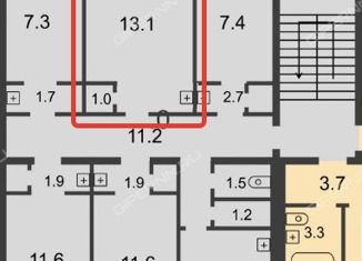 Продается комната, 82.9 м2, Нижний Новгород, улица Бекетова, 34, Советский район