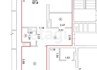 Продажа 2-комнатной квартиры, 57 м2, Тюменская область, улица Льва Толстого, 19