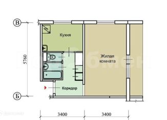 Однокомнатная квартира на продажу, 33 м2, Москва, Булатниковский проезд, 14к5, район Бирюлёво Западное