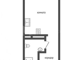 Квартира на продажу студия, 24.4 м2, Тюмень, Калининский округ, улица Первооткрывателей, 10