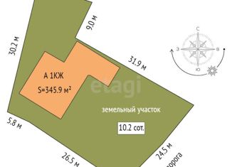 Продам дом, 345.9 м2, поселок Новотарманский, Дачная улица