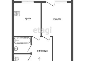 Однокомнатная квартира на продажу, 33.4 м2, Екатеринбург, Родонитовая улица, 3к2, Родонитовая улица