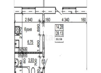 Квартира на продажу студия, 30.58 м2, Минусинск, Ботаническая улица, 8/1