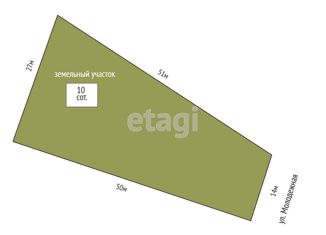 Продаю земельный участок, 10 сот., село Украинка, Молодёжная улица