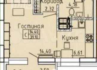 Продается 1-ком. квартира, 31.1 м2, Липецк, улица Б. Хмельницкого, 3, ЖК На Хмельницкого