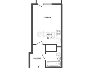 Продам квартиру студию, 26.3 м2, Екатеринбург, проспект Космонавтов, 108/2, метро Проспект Космонавтов