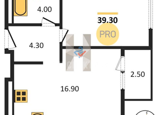 Продаю 1-ком. квартиру, 39.3 м2, Ижевск, улица Телегина, 101, ЖК Оазис