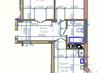 Продажа трехкомнатной квартиры, 84 м2, Нальчик, улица Идарова, 1А, район Телемеханика