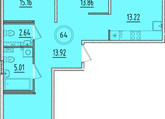 Продаю 3-комнатную квартиру, 78.84 м2, посёлок Шушары, Образцовая улица, 6к3, ЖК Образцовый Квартал 8