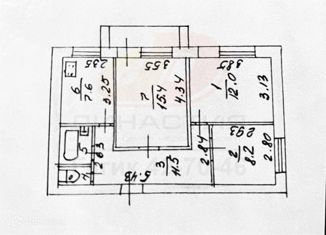 Продажа 3-комнатной квартиры, 61.2 м2, Ставрополь, Каховский переулок, 17, микрорайон №4