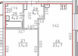 Продам 1-ком. квартиру, 43 м2, Екатеринбург, улица Радищева, 41/2, ЖК Свобода Резиденс