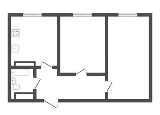 Продается 2-комнатная квартира, 45 м2, посёлок Московский, Озёрная улица, 5