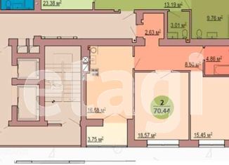 Продается 2-комнатная квартира, 77.3 м2, Калининград, Красная улица, 139Б, Центральный район