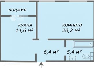 Продается 1-комнатная квартира, 48.4 м2, Москва, ЖК Эталон-Сити, Старокрымская улица, 17