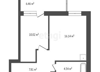 Продам 1-ком. квартиру, 38.9 м2, Красноярск, Кировский район, улица Академика Вавилова, 94А