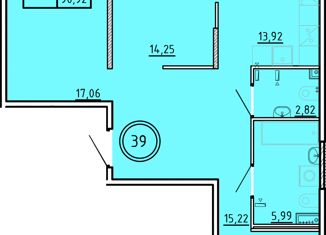 Трехкомнатная квартира на продажу, 84.36 м2, Санкт-Петербург, Образцовая улица, 6к1