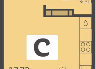 Продажа квартиры студии, 23.7 м2, Краснодар, улица Красных Партизан, 1/3, микрорайон Светлоград