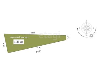 Продажа участка, 11.33 сот., деревня Красный Яр