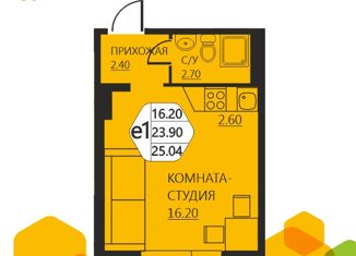 Продаю 1-ком. квартиру, 23.8 м2, Пермский край, Артемьевская улица, 2