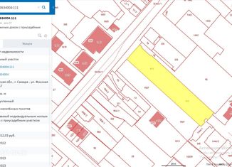 Земельный участок на продажу, 28.82 сот., Самарская область, Финская улица
