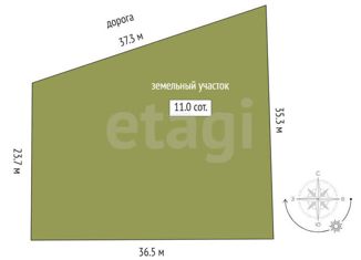 Продается участок, 11 сот., садоводческое товарищество Калинка, Зелёная улица