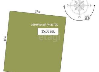 Продаю земельный участок, 15 сот., деревня Есаулова, Весенняя улица