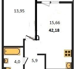 Продам комнату, 42 м2, Екатеринбург, улица Победы, 102, улица Победы