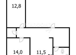 Продам 3-ком. квартиру, 62 м2, Новосибирск, улица Чигорина, 16, улица Чигорина