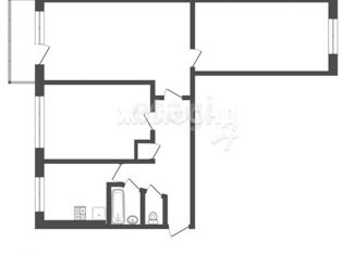 Продам трехкомнатную квартиру, 58 м2, Томск, улица Суворова, 3