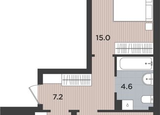 Продажа 2-комнатной квартиры, 53.6 м2, Калининградская область, Тихорецкая улица, 5