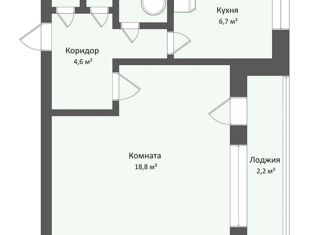 Продается однокомнатная квартира, 34.1 м2, Санкт-Петербург, Планерная улица, 79, муниципальный округ Юнтолово