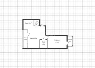 Продаю 2-ком. квартиру, 52.9 м2, Краснодар, 3-я Трудовая улица, 1/3, ЖК Зеленодар