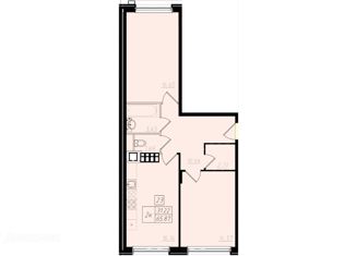 Продается 2-ком. квартира, 66 м2, поселение Московский, улица Шекспира, 1к2