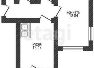 Продам однокомнатную квартиру, 42.4 м2, Краснодар, улица имени Валерия Гассия, 2, Карасунский округ