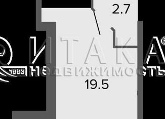 Квартира на продажу студия, 26.2 м2, Санкт-Петербург, Комендантский проспект, 60к2, ЖК Ультра Сити