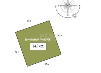 Продажа участка, 14.9 сот., деревня Объединение