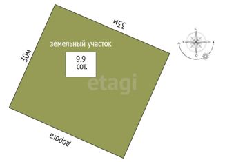 Продажа земельного участка, 9.9 сот., Перовское сельское поселение