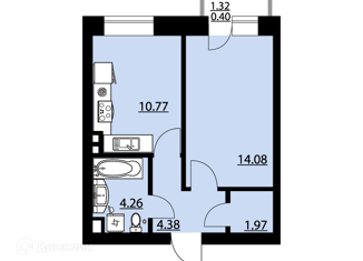 Квартира на продажу студия, 35.86 м2, посёлок Солнечный, Кленовая улица, 1