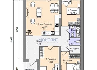 Продам дом, 107.3 м2, деревня Савино