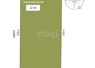 Продается земельный участок, 12 сот., садовые участки 3-й массив