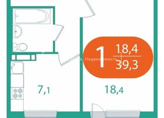 Продается 1-ком. квартира, 35.4 м2, поселок Зональная Станция, улица Королёва, 16Б