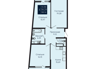 Продажа комнаты, 88.16 м2, поселок городского типа Заозерное, улица Аллея Дружбы