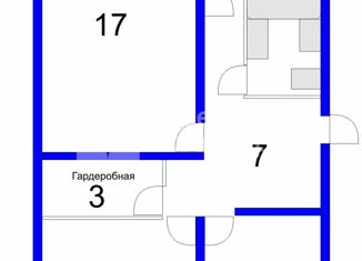 Трехкомнатная квартира на продажу, 61.6 м2, Новосибирская область, Сибирская улица, 31А