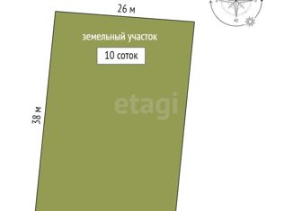 Продаю земельный участок, 10 сот., СНТ Фиалка, 10-я улица