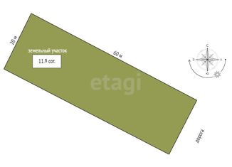 Продается участок, 11.9 сот., село Борки