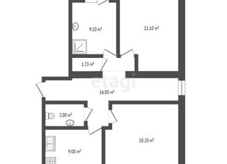 Продажа 2-комнатной квартиры, 47 м2, Тобольск, 9-й микрорайон, 3А