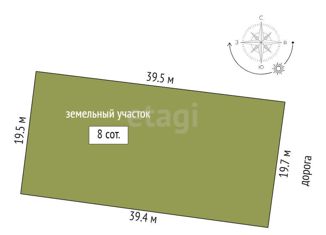 Продается земельный участок, 8 сот., деревня Якуши, улица Александра Матросова